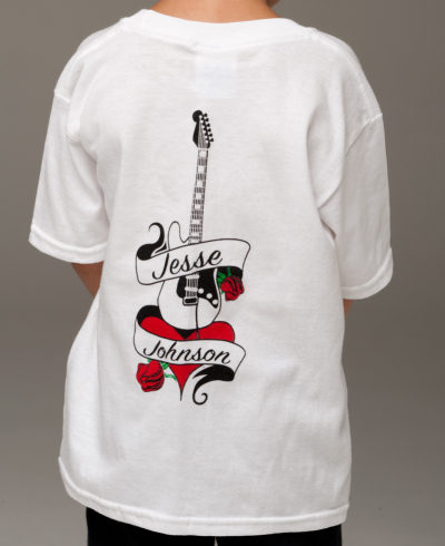 Children's White t-shirt, back