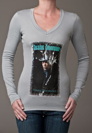 Women’s Grey 100% Cotton; Long Sleeve T-shirt